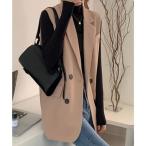 ガーリードール Girly Doll テーラードロングジレ ベスト （ピンクベージュ）