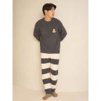 ジェラートピケ オム GELATO PIQUE HOMME 【ONLINE限定】【HOMME】ベビモコベアプルオーバー＆ロングパンツセット （DGRY