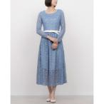 閉店セール★ジョイア イタリー GIOIA Italy やわからな大人のレースワンピ （ブルー）