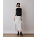 ショッピングスパンコール グレースコンチネンタル GRACE CONTINENTAL スパンコールニットノースリーブ （ブラック）