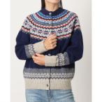 ハーレーオブスコットランド Harley of scotland ノルディック ニットカーディガン （Night Sky）