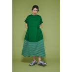 ショッピングPIECE ［予約］Border hem one piece GRN