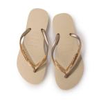 ハワイアナス Havaianas ビーチサンダル Slim-Glitter-ll(SAND / GOLDEN LIGHT METALICO)