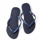ハワイアナス Havaianas レディース マリン ビーチサンダル slim 4000030 (NAVY BLUE)