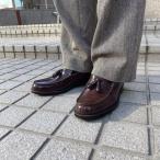 ハルタ HARUTA メンズ牛革タッセルローファー (ダークブラウン)