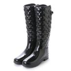 ショッピングハンター ハンター HUNTER REFINED GLOSS QUILT TALL （BLK）