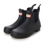 ハンター HUNTER レディース オリジナル チェルシー ハンター トリ カラー ロゴ バックストラップ ブーツ (BLACK)