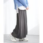 イッカ ikka カッセンボリュームラップスカーチョ （チャコール）