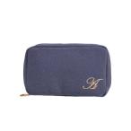 エクレボ exrevo ポーチ 小物入れ イニシャル 刺繍 小さめ 自立 マチ 大人可愛い 化粧ポーチ コスメポーチ ティッシュポーチ アイコスケース