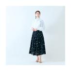 オーディア ミューズ Audie a Muses ドットプリーツスカート (ブラック)