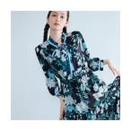 オーディア ミューズ Audie a Muses アジサイプリントワンピース （ブラック）