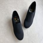 ジェイエス ハートレーベル JS Heartlavel 晴雨兼用 日本製 撥水ストレッチ レザーシンプルコンフォートシューズ （ブラック）