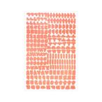  Giulia btikJULIA BOUTIQUE 10 цвет хангул знак наклейка /L00070 ( абрикос )