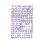  Giulia btikJULIA BOUTIQUE 10 цвет хангул знак наклейка /L00070 ( лиловый )