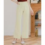  Giulia btikJULIA BOUTIQUE прекрасный ножек flare pants [24616 полный length длинный длина высокий талия одноцветный женский брюки boto