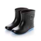  KenKen paKenKenPa KP-037 короткий влагостойкая обувь сапоги ( черный × голубой )