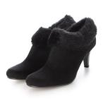 ショッピングブーティー キビラ KiBERA ハイヒールファーブーティー （ブラック/スエード）
