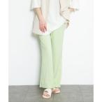 ke- Be efKBF боковой разрез flare pants ( зеленый )