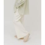 ke- Be efKBF легкий RIB flare pants ( слоновая кость )