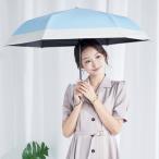 キザワ KIZAWA 超軽量 折りたたみ傘 日傘 完全遮光 晴雨兼用 コンパクト 6本骨?airy+ bicolor? （ブルー×オフ）