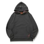 クリフ メイヤー KRIFF MAYER サガラ刺繍裏起毛パーカー(フードロゴ) （CHARCOAL）