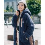 クリフ メイヤー KRIFF MAYER シャギーボアロングフードJK （NAVY）