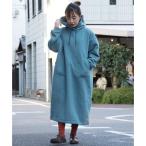クリフ メイヤー KRIFF MAYER 裏起毛杢スウェットワンピ （BLUE）