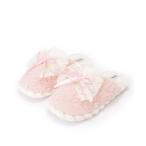  гонки женский Lace Ladies лента гонки нежный салон тапочки ( розовый )