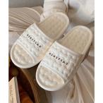  гонки женский Lace Ladies корзина рисунок Logo EVA открытый Flat сандалии ( слоновая кость )
