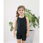 レースレディース Lace Ladies 女児  セパレート スクール水着 ガールズ 女子 無地 シンプル ノースリーブ【返品不可商品】 （イエロー）