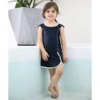 レースレディース Lace Ladies 女児 セパレート スカートタイプ スクール水着 ガールズ 女子 上下別 スカート【返品不可商品】 （ホワイト