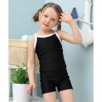 レースレディース Lace Ladies 女児セパレート スクール水着 ガールズ【返品不可商品】 （ブラック）