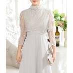  гонки женский Lace Ladies 2WAY гонки болеро имеется A линия Basic длинный One-piece ( серый )