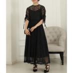  гонки женский Lace Ladies [2 позиций комплект ]2way задний темно синий автомобиль s гонки рукав лента Layered платье ( черный )