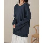 レースレディース Lace Ladies 2way ラウンドネック 長袖 スウェット プルオーバー （ネイビー）