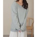 レースレディース Lace Ladies 2way ラウンドネック 長袖 スウェット プルオーバー （グレー）