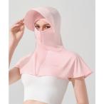  гонки женский Lace Ladies с козырьком . лицо покрытие в одном корпусе Rush Guard накидка ( розовый )[ замена * возвращенние товара не возможно ]