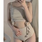  гонки женский Lace Ladies боковой gya The - высокий талия ребра танкини купальный костюм [ товары без возможности возврата ] ( слоновая кость )