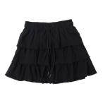 ショッピングlovetoxic ラブトキシック Lovetoxic ティアードカットフリルミニスカート （クロ）