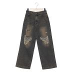 ショッピングlovetoxic ラブトキシック Lovetoxic 【LTXC】ダメージデニムワイドパンツ （コン）