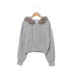 ショッピングlovetoxic ラブトキシック Lovetoxic 【LTXC】ファー2WAYZIPパーカ （TOP・グレー）