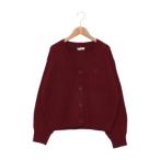 ショッピングlovetoxic ラブトキシック Lovetoxic ケーブルニットカーディガン （エンジ）