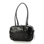 ショッピングlovetoxic ラブトキシック Lovetoxic レースアップロングハンドルボストン （クロ）