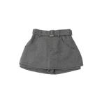 ショッピングlovetoxic ラブトキシック Lovetoxic ベルト付ヘリンボーンペプラムスカパン （クロ）