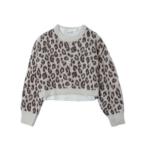 ショッピングlovetoxic ラブトキシック Lovetoxic インナー付シャギークロップドニット （マルチ）