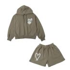 ショッピングlovetoxic ラブトキシック Lovetoxic 【LTXC】裏毛バックスプレーセットアップ （カーキ）