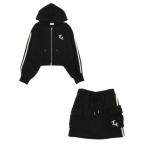 ショッピングlovetoxic ラブトキシック Lovetoxic 【LTXC/裏シャギー】ジップパーカーセットアップ （クロ）