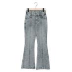 ラブトキシック Lovetoxic 【起毛】【ストレッチ】スタイルアップフレアデニム （サックス）