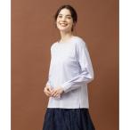 ショッピングラベンダー レリアン Leilian シャツ袖風プルオーバー （ラベンダー）