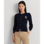 ローレン ラルフ ローレン LAUREN RALPH LAUREN ケーブルニット コットン カーディガン (410ネイビー)